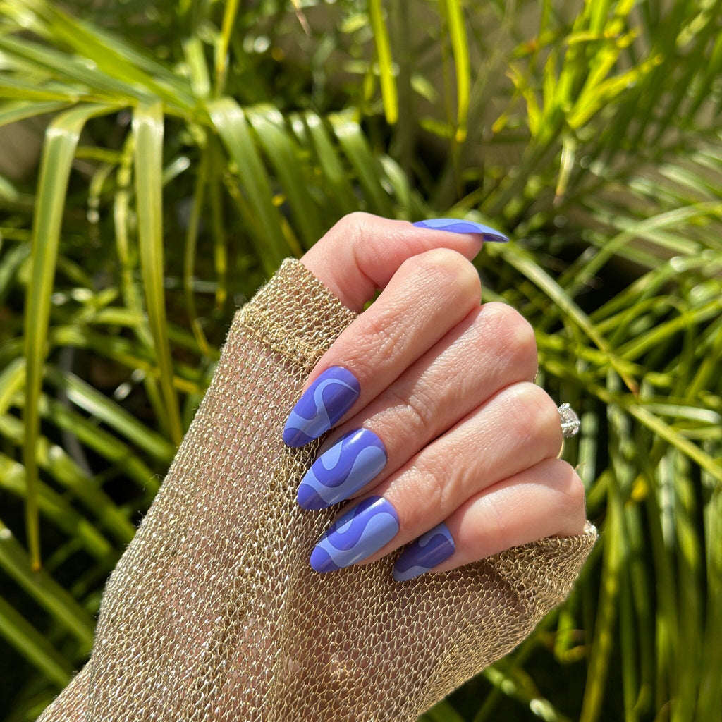 Big Glam Nation Press On Nails in Waves